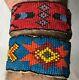 2x Iroquois Native American Handcrafted Beadwork Wristband Leather