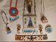 9 Native American Beaded Items Jewelry, Purse, Dolls The Indians Keystone, Sd