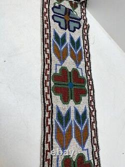 Antique Native American Beadwork Ceremonial Handmade Sash Belt! BEAUTY