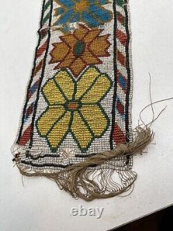 Antique Native American Beadwork Ceremonial Handmade Sash Belt! BEAUTY