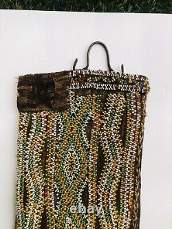 Antique Native American Beadwork Strap / Dance Regalia 23-1/2 6-1/4