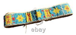 Antique Native American Indian Late 1800's Beaded Bead Work Belt