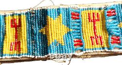 Antique Native American Indian Late 1800's Beaded Bead Work Belt