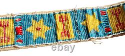 Antique Native American Indian Late 1800's Beaded Bead Work Belt