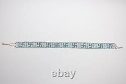 Antique Native American beaded Sioux or Navajo belt strip