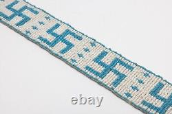 Antique Native American beaded Sioux or Navajo belt strip