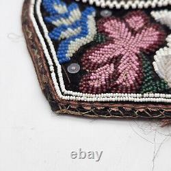 Antique/vintage Iroquois Native American Indian Beadwork Beaded Purse Pocket