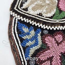 Antique/vintage Iroquois Native American Indian Beadwork Beaded Purse Pocket