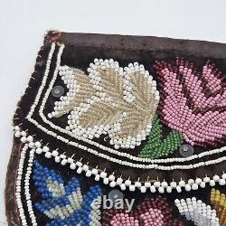 Antique/vintage Iroquois Native American Indian Beadwork Beaded Purse Pocket