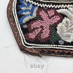 Antique/vintage Iroquois Native American Indian Beadwork Beaded Purse Pocket