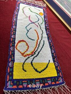 Beaded Panel Wind Dancing Native American Artwork