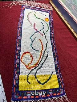 Beaded Panel Wind Dancing Native American Artwork