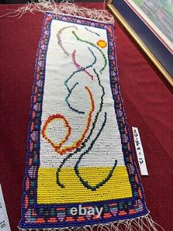 Beaded Panel Wind Dancing Native American Artwork