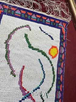 Beaded Panel Wind Dancing Native American Artwork