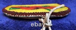 Beaded Pouch Purse Hip Belt Flower Design Native American Indian Beadwork Art