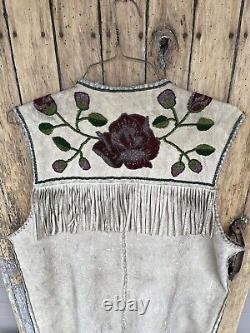Blackfeet vintage beaded vest ca. 1920s Authentic Native American beadwork