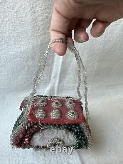 C. 1870 Iroquois Native American Beadwork Whimsy Box/Purse