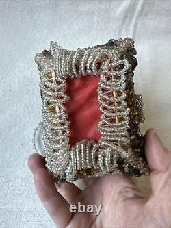 C. 1870 Iroquois Native American Beadwork Whimsy Box/Purse