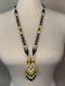 Genuine Native American Vintage Beadwork Sash Strip Eagle Necklace