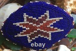 HAND BEADED VTG LAKOTA SIOUX Style Yurok With Arrow Design Belt / Hair ClipTop