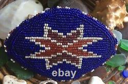 HAND BEADED VTG LAKOTA SIOUX Style Yurok With Arrow Design Belt / Hair ClipTop