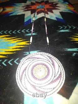 Hand beaded Medallion Native American Made