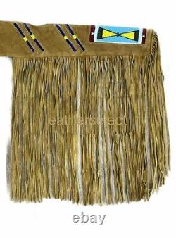 Indian Beaded Rifle Scabbard Sioux Style Suede Leather Native American leather l