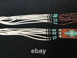 Lot# 2043. Native American 6 Strand Seed Bead, heishi 23 Necklace