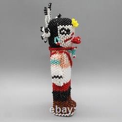 NATIVE AMERICAN BEADWORK-CLOWN KACHINA by FERRELL ZEENA-HOPI