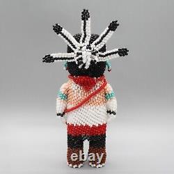 NATIVE AMERICAN BEADWORK-CLOWN KACHINA by FERRELL ZEENA-HOPI