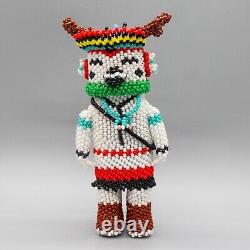 NATIVE AMERICAN BEADWORK-HOPI DEER KACHINA by FERRELL ZEENA-HOPI