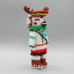 NATIVE AMERICAN BEADWORK-HOPI DEER KACHINA by FERRELL ZEENA-HOPI