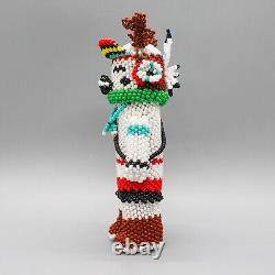 NATIVE AMERICAN BEADWORK-HOPI DEER KACHINA by FERRELL ZEENA-HOPI