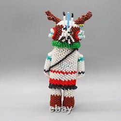 NATIVE AMERICAN BEADWORK-HOPI DEER KACHINA by FERRELL ZEENA-HOPI