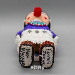 NATIVE AMERICAN BEADWORK-LARGE NAVAJO KACHINA by FERRELL ZEENA-HOPI