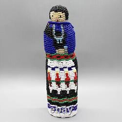 NATIVE AMERICAN BEADWORK-TRADITIONAL PUEBLO WOMAN by MARGARET DOSEDO-ZUNI