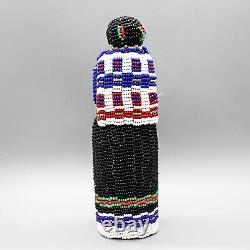 NATIVE AMERICAN BEADWORK-TRADITIONAL PUEBLO WOMAN by MARGARET DOSEDO-ZUNI