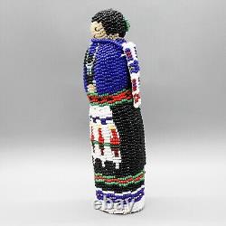 NATIVE AMERICAN BEADWORK-TRADITIONAL PUEBLO WOMAN by MARGARET DOSEDO-ZUNI