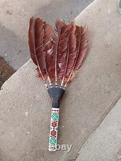 Native American Beaded Fan