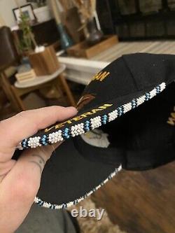 Native American Beaded Hat Veteran pride Native Beaded Pow Wow Regalia