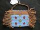 Native American Beaded Leather Tobacco Bag, Medicine Pouch, Sd-012205997