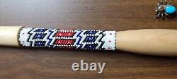 Native American Beaded Tail Stick