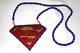 Native American Beadwork Reverable Superman Necklace See Pictures