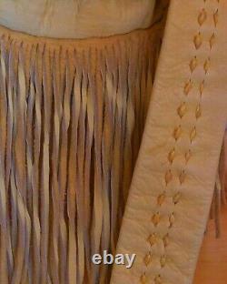 Native American Deerskin Leather Handmade and beaded purse/bag with belt