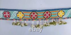 Native American Den'a Athabascan Indian Bead Baby Belt Carrier Sash