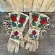 Native American Gauntlets With Floral Beadwork Pattern No. Rockies. Ca. 1950s