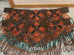 Native American Hand Made Beaded Belt Collar Pow Wow Regalia