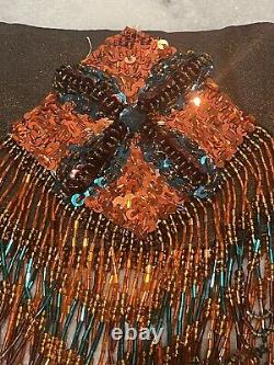 Native American Hand Made Beaded Belt Collar Pow Wow Regalia