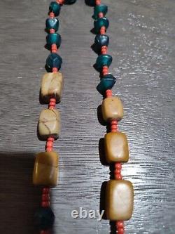 Native American Medicine Bag Necklace with Labradorite Stone