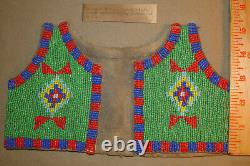 Native American Plains Indian Sioux Style Infant Beaded Vest